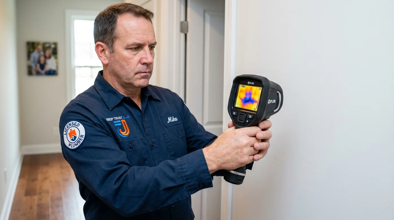 Thermal imaging leak detection by Johns Plumbing LLC in Dubois
